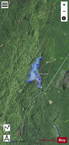 Jackson Pond depth contour Map - i-Boating App - Satellite