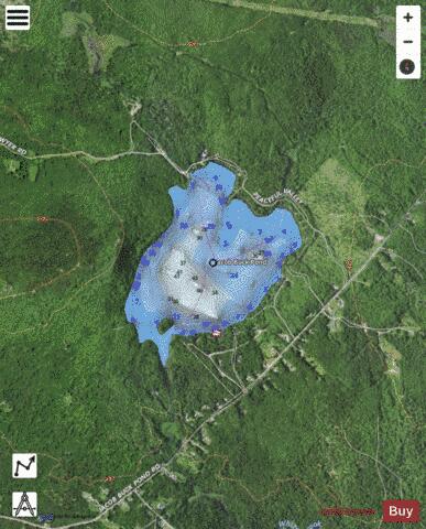 Jacob Buck Pond depth contour Map - i-Boating App - Satellite
