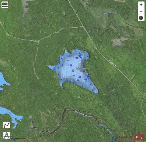 Little Cathance Lake depth contour Map - i-Boating App - Satellite