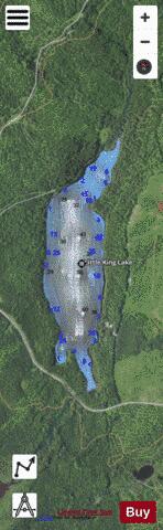 Little King Lake depth contour Map - i-Boating App - Satellite