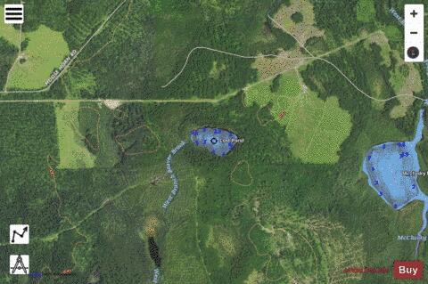 Lost Pond depth contour Map - i-Boating App - Satellite