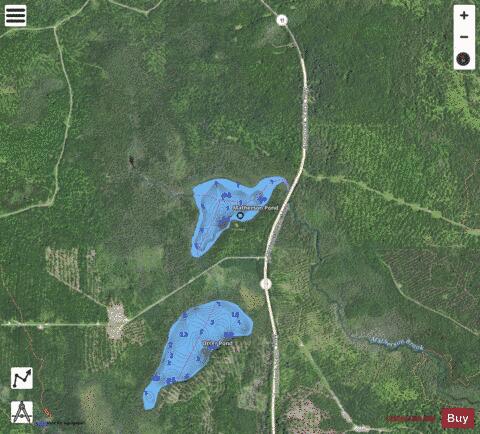 Matherson Pond depth contour Map - i-Boating App - Satellite