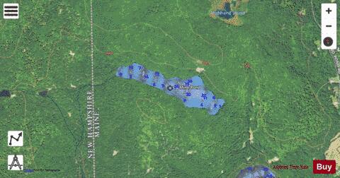 Mine Pond depth contour Map - i-Boating App - Satellite