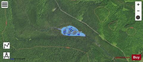 Mink Pond depth contour Map - i-Boating App - Satellite