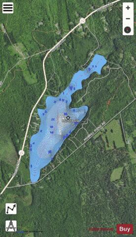 Morrill Pond depth contour Map - i-Boating App - Satellite