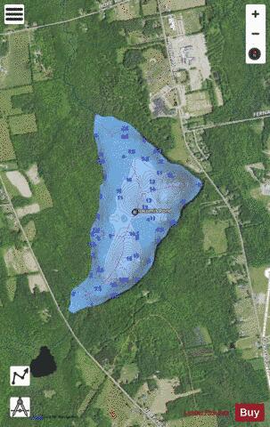 Nokomis Pond depth contour Map - i-Boating App - Satellite