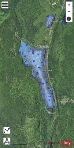 Norcross Pond depth contour Map - i-Boating App - Satellite