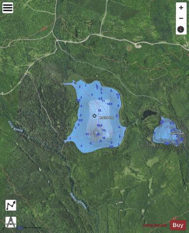 Rock Pond depth contour Map - i-Boating App - Satellite