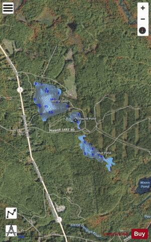 Round Pond depth contour Map - i-Boating App - Satellite