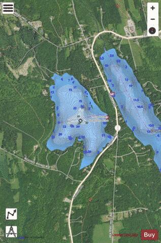 Round Pond depth contour Map - i-Boating App - Satellite