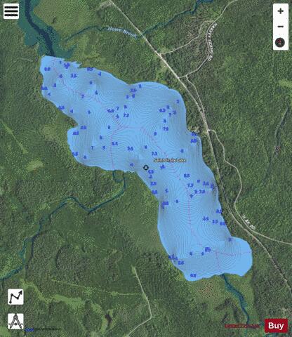 Saint Croix Lake depth contour Map - i-Boating App - Satellite