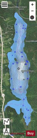 Seal Cove Pond depth contour Map - i-Boating App - Satellite