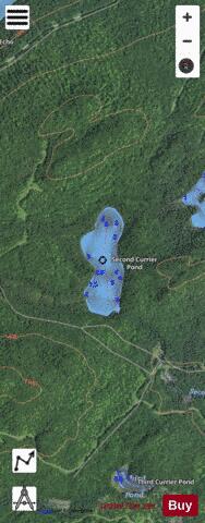 Second Currier Pond depth contour Map - i-Boating App - Satellite