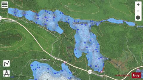Spring River Lake depth contour Map - i-Boating App - Satellite