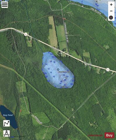 Starbird Pond depth contour Map - i-Boating App - Satellite