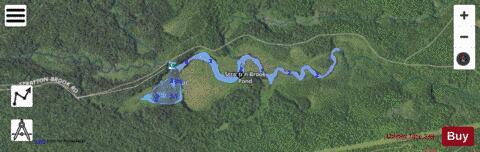Stratton Brook Pond depth contour Map - i-Boating App - Satellite