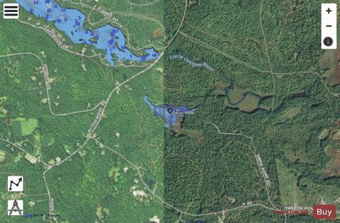 Swan Pond depth contour Map - i-Boating App - Satellite