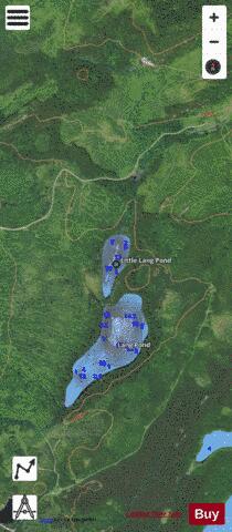 Little Lang Pond depth contour Map - i-Boating App - Satellite