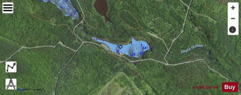 Caratunk Pond depth contour Map - i-Boating App - Satellite