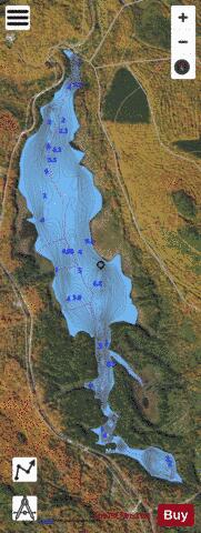 Massachusetts Bog depth contour Map - i-Boating App - Satellite