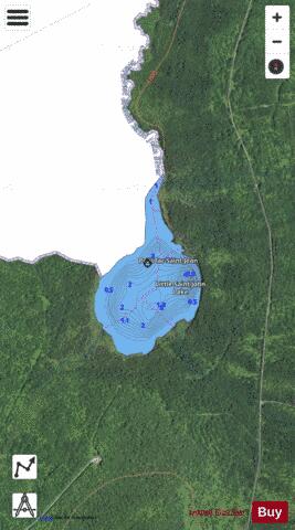 Petit Lac Saint Jean / Little Saint Jean Lake depth contour Map - i-Boating App - Satellite