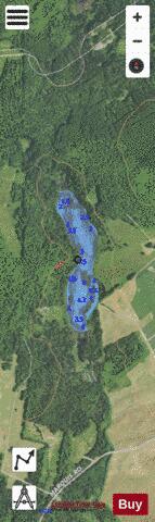 St Agatha Pond depth contour Map - i-Boating App - Satellite