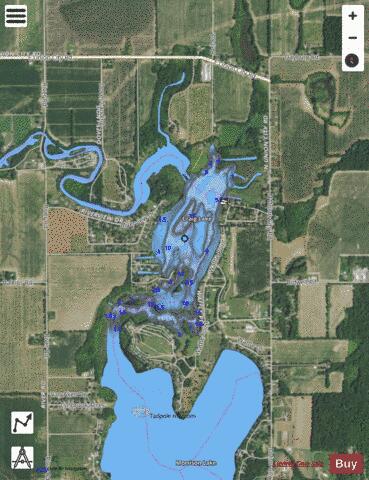 Craig Lake depth contour Map - i-Boating App - Satellite