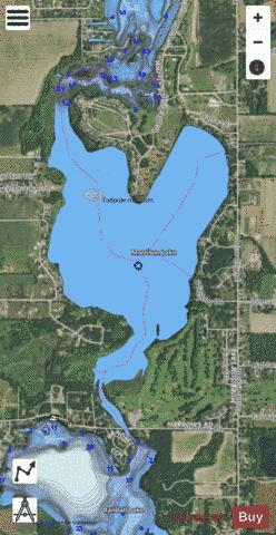 Morrison Lake depth contour Map - i-Boating App - Satellite