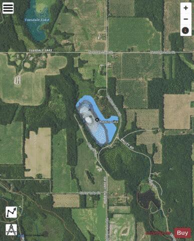 Robbins Lake depth contour Map - i-Boating App - Satellite