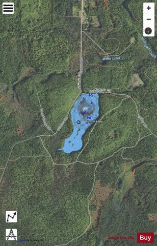 Osmun Lake depth contour Map - i-Boating App - Satellite