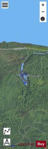 Naomikong Lake depth contour Map - i-Boating App - Satellite