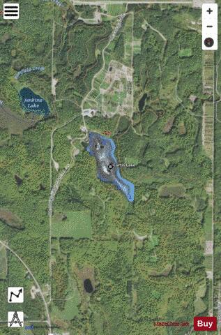 Curtis Lake depth contour Map - i-Boating App - Satellite