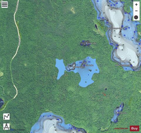Dorothy Lake depth contour Map - i-Boating App - Satellite