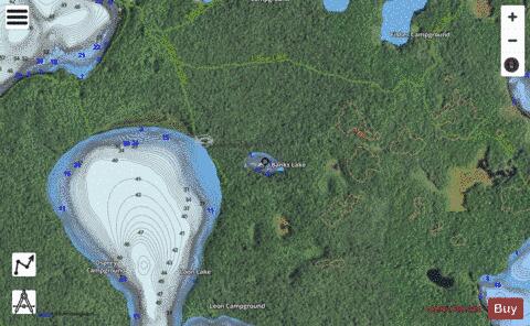 Banks Lake depth contour Map - i-Boating App - Satellite