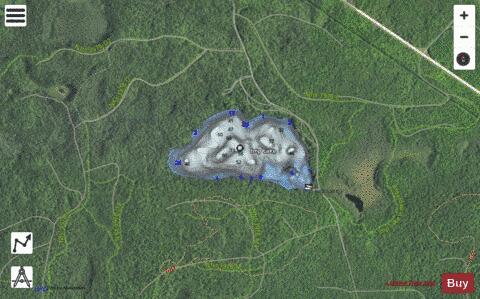 Imp Lake depth contour Map - i-Boating App - Satellite