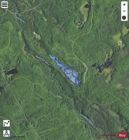 Englesby Lake depth contour Map - i-Boating App - Satellite