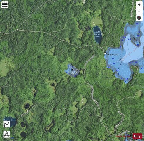 Cornelia Lake depth contour Map - i-Boating App - Satellite