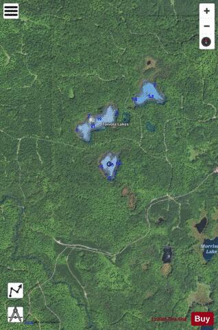 Toivola Lake (South) depth contour Map - i-Boating App - Satellite