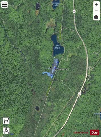 Stonington Lake depth contour Map - i-Boating App - Satellite