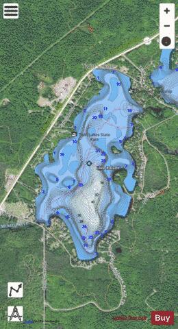 Roland, Lake depth contour Map - i-Boating App - Satellite