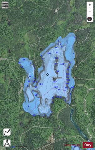 Cable Lake depth contour Map - i-Boating App - Satellite
