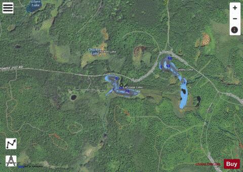 LaCrosse Lake depth contour Map - i-Boating App - Satellite