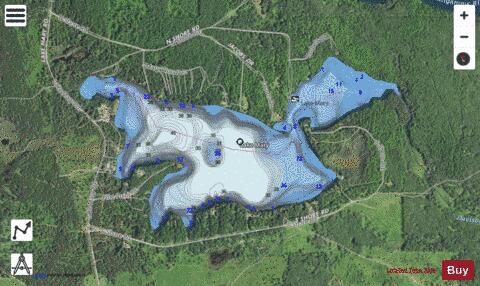 Mary, Lake depth contour Map - i-Boating App - Satellite