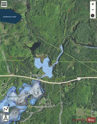 Mud Lake (Lower) depth contour Map - i-Boating App - Satellite