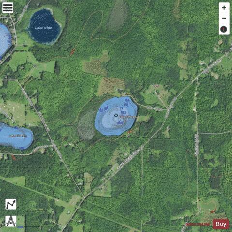 Fifteen, Lake depth contour Map - i-Boating App - Satellite
