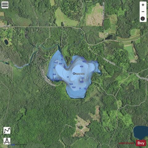 Fence Lake depth contour Map - i-Boating App - Satellite