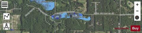 Sandbottom Lake depth contour Map - i-Boating App - Satellite