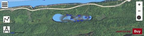 Glazon, Lake depth contour Map - i-Boating App - Satellite
