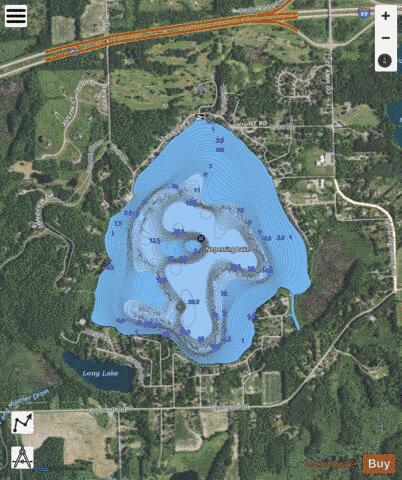 Nepessing Lake depth contour Map - i-Boating App - Satellite