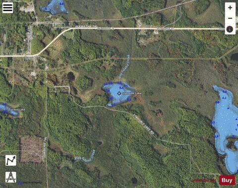 Crossville Lake depth contour Map - i-Boating App - Satellite